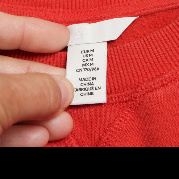 H&M Wisconsin Football Sweatshirt Womens Medium Burnt Orange - Picture 2 of 7